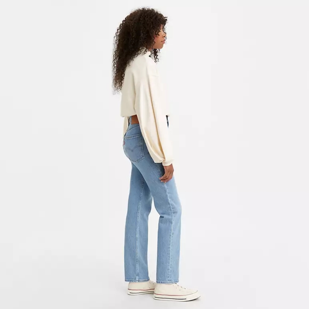 LEVI'S 70'S High rise slim Straight Full length Jeans*light wash*Sz32